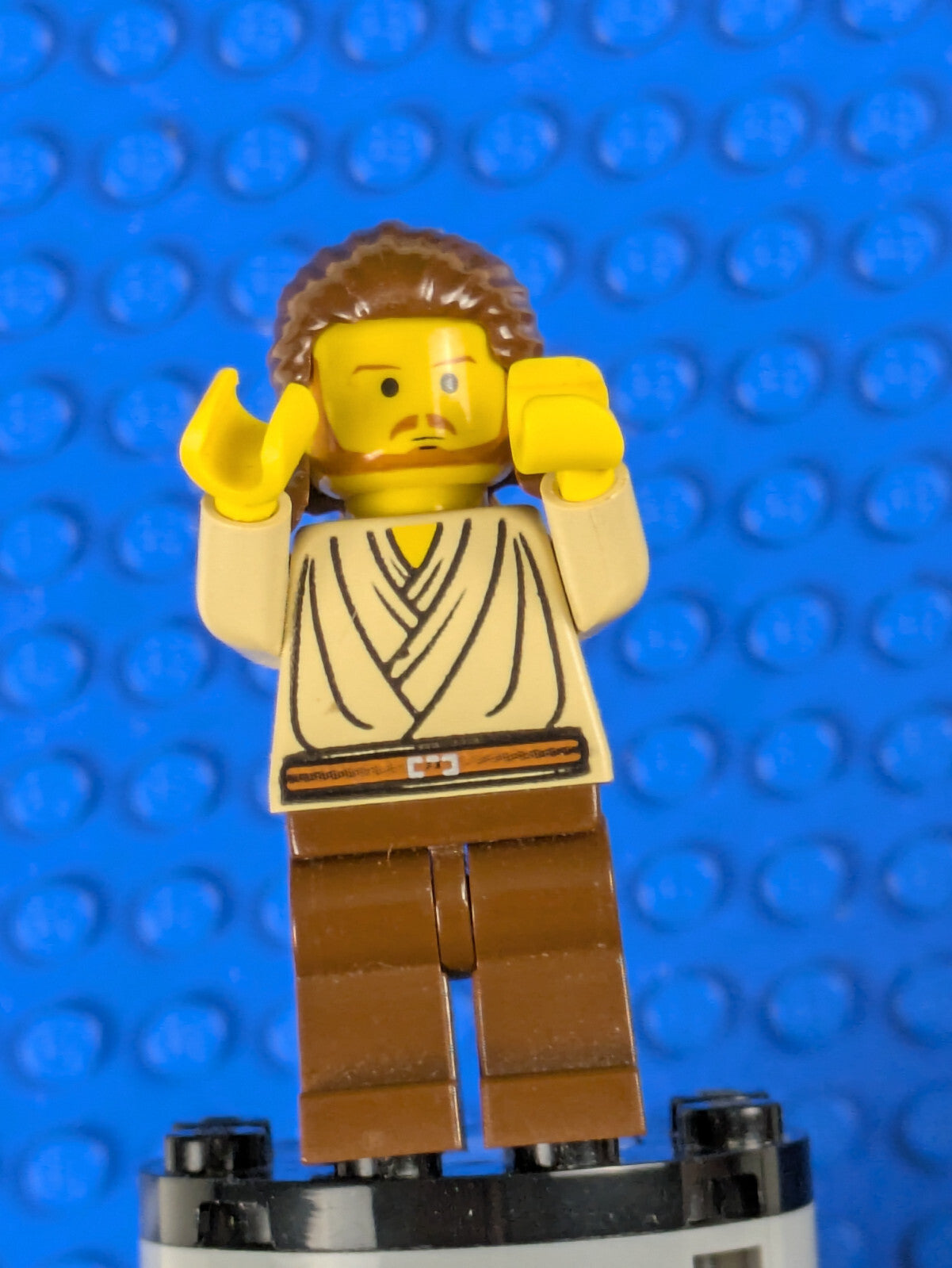Lego Star Wars: Qui-Gon Jinn (Yellow Head) sw0027 Sets 7171, 7204