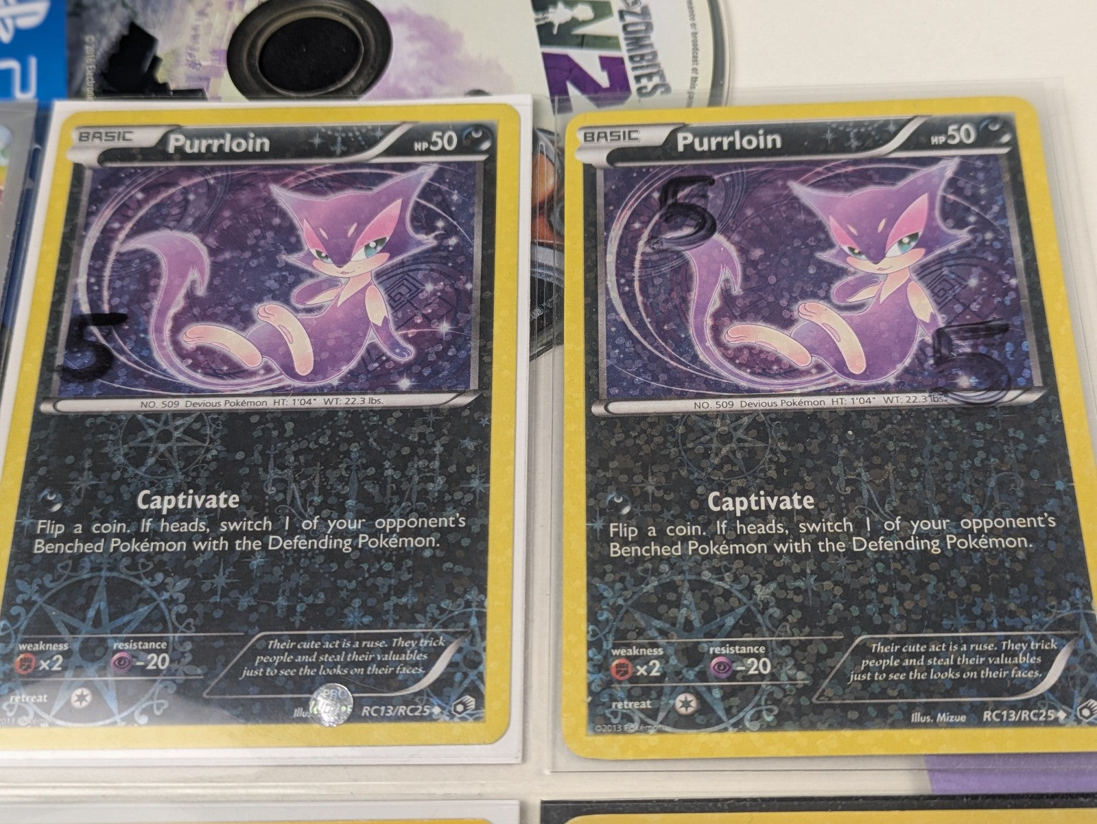 Purrloin - RC13/RC25 - Uncommon Holo Legendary Treasures - Pokemon Card - NM