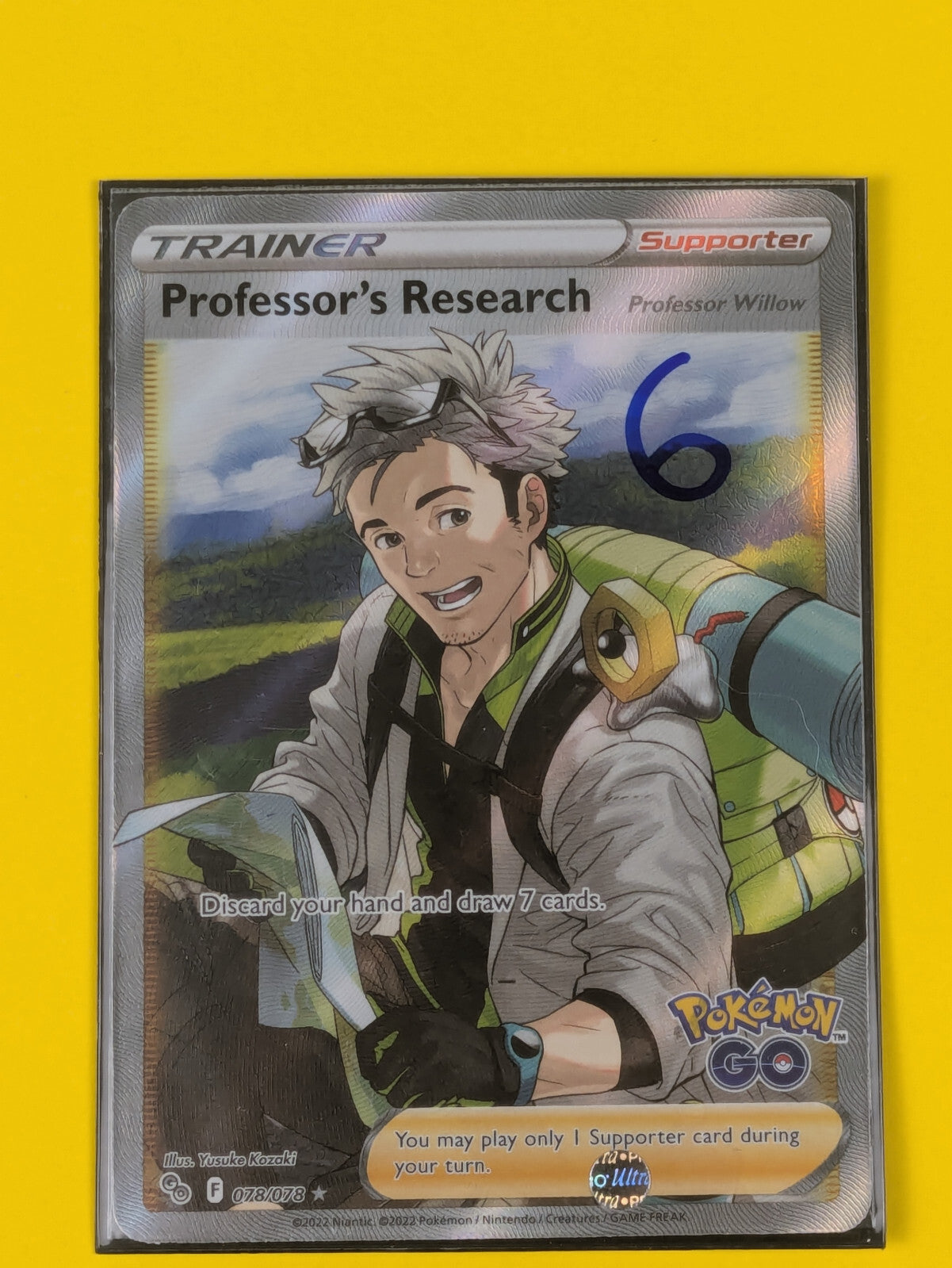 Professor's Research - 078/078 - Full Art Ultra Rare Pokemon GO - Pokemon - NM
