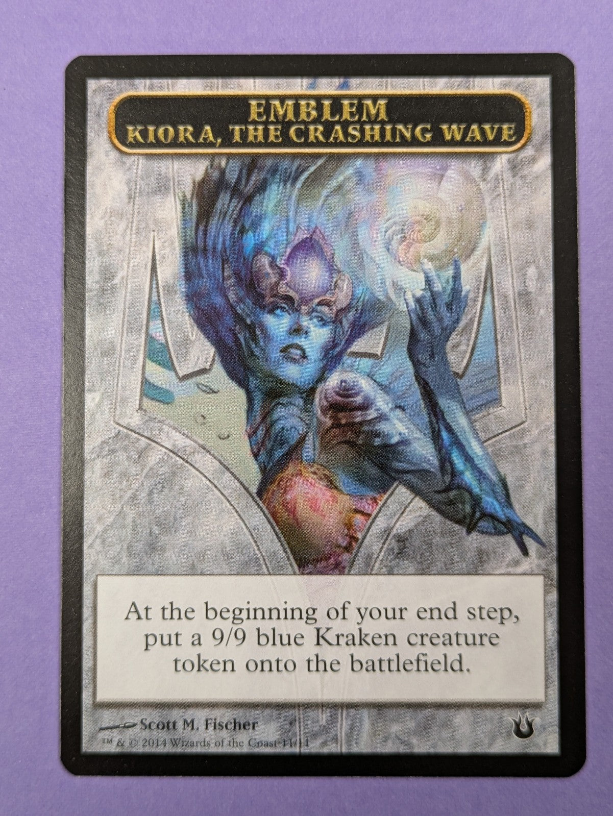 MTG: Born of the Gods Tokens: Kiora, the Crashing Wave Emblem #11/11 Token - NM