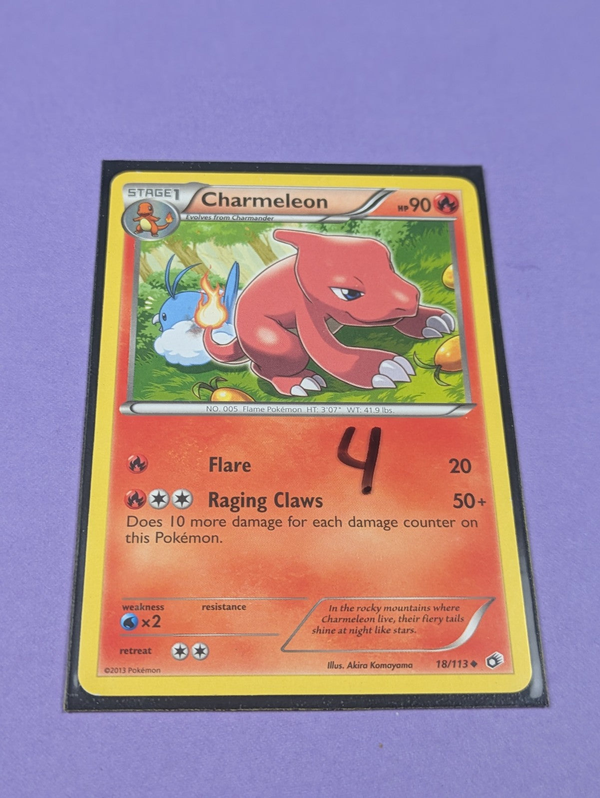 Charmeleon - 18/113 - Uncommon Legendary Treasures - Pokemon Card - LP