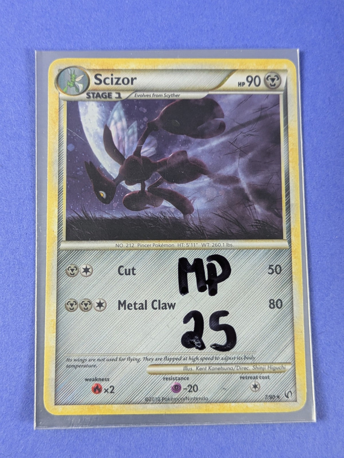 Scizor - 7/90 - Holo Rare HS Undaunted - Pokemon Card - MP