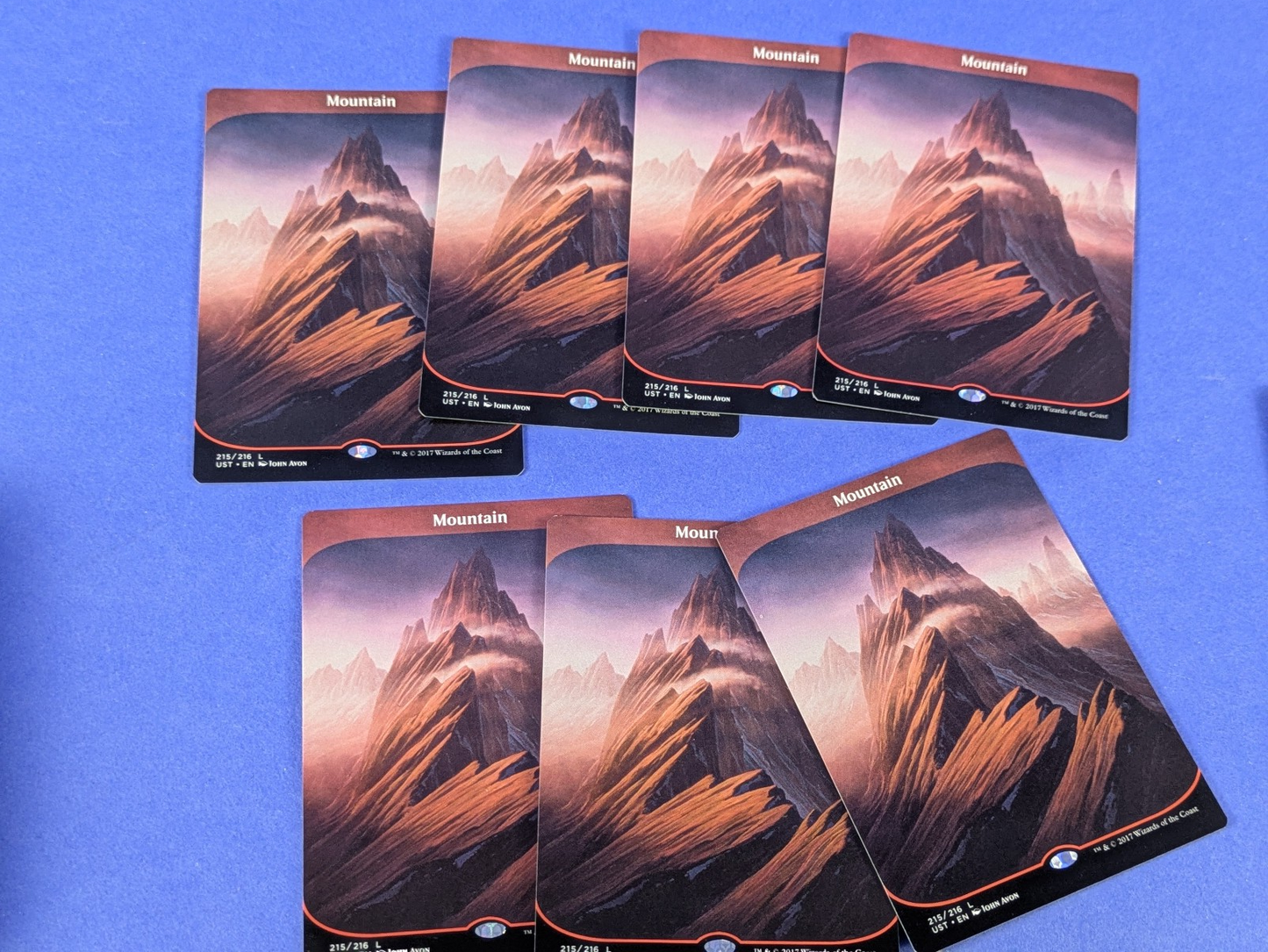MTG Magic: Unstable: Mountain Full Art #215/216 Land - NM
