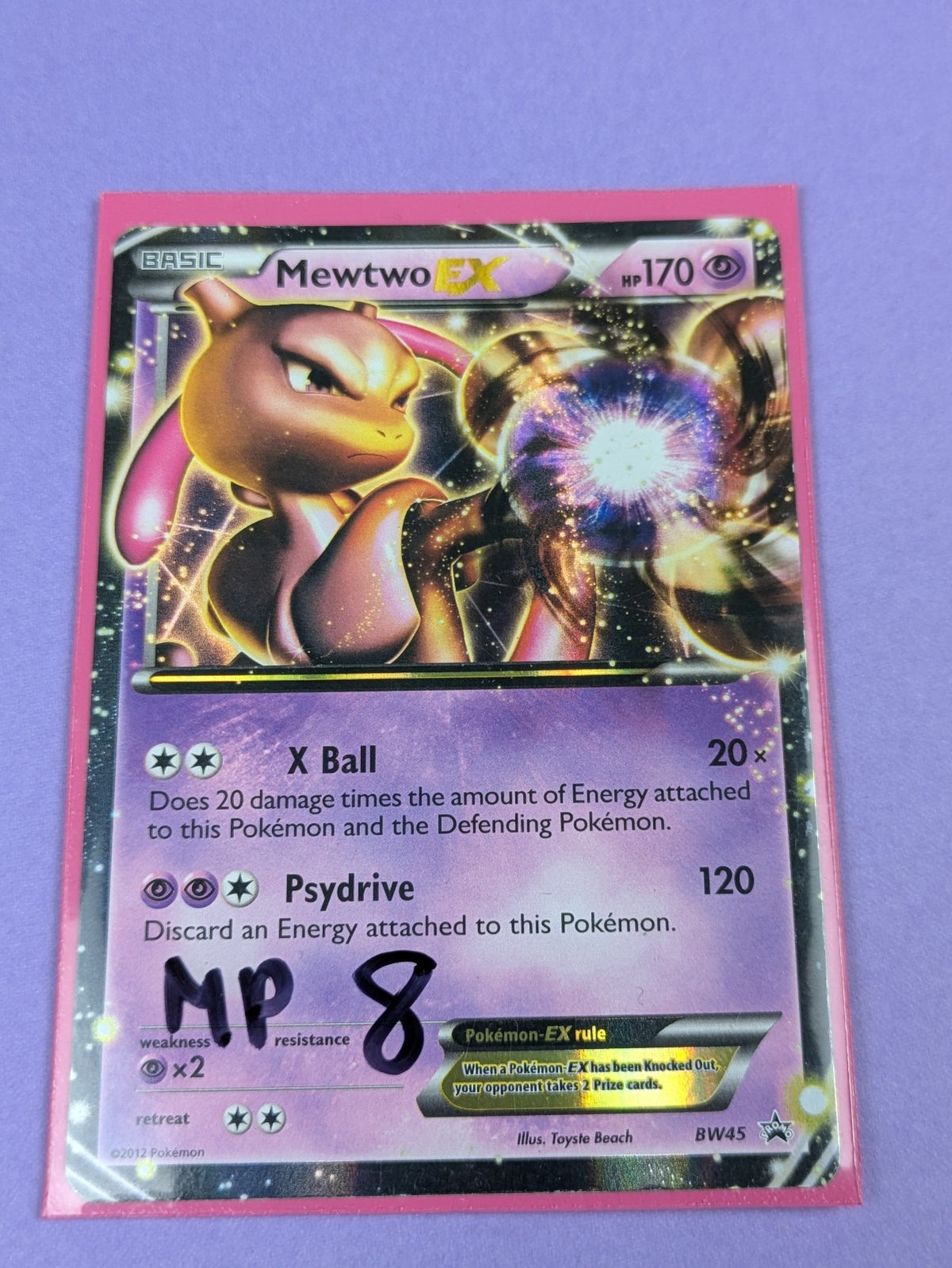 Mewtwo EX - BW45 - Promo Holo Black & White - Pokemon Card - MP