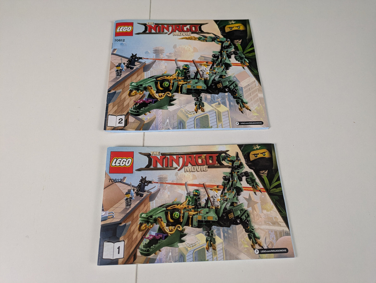 Lego The LEGO NINJAGO Movie: Green Ninja Mech Dragon Set 70612 - w/ Instructions