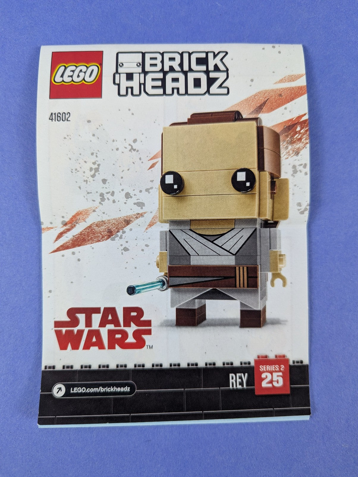 LEGO BrickHeadz Star Wars Rey 41602 Complete Set Pre-Owned