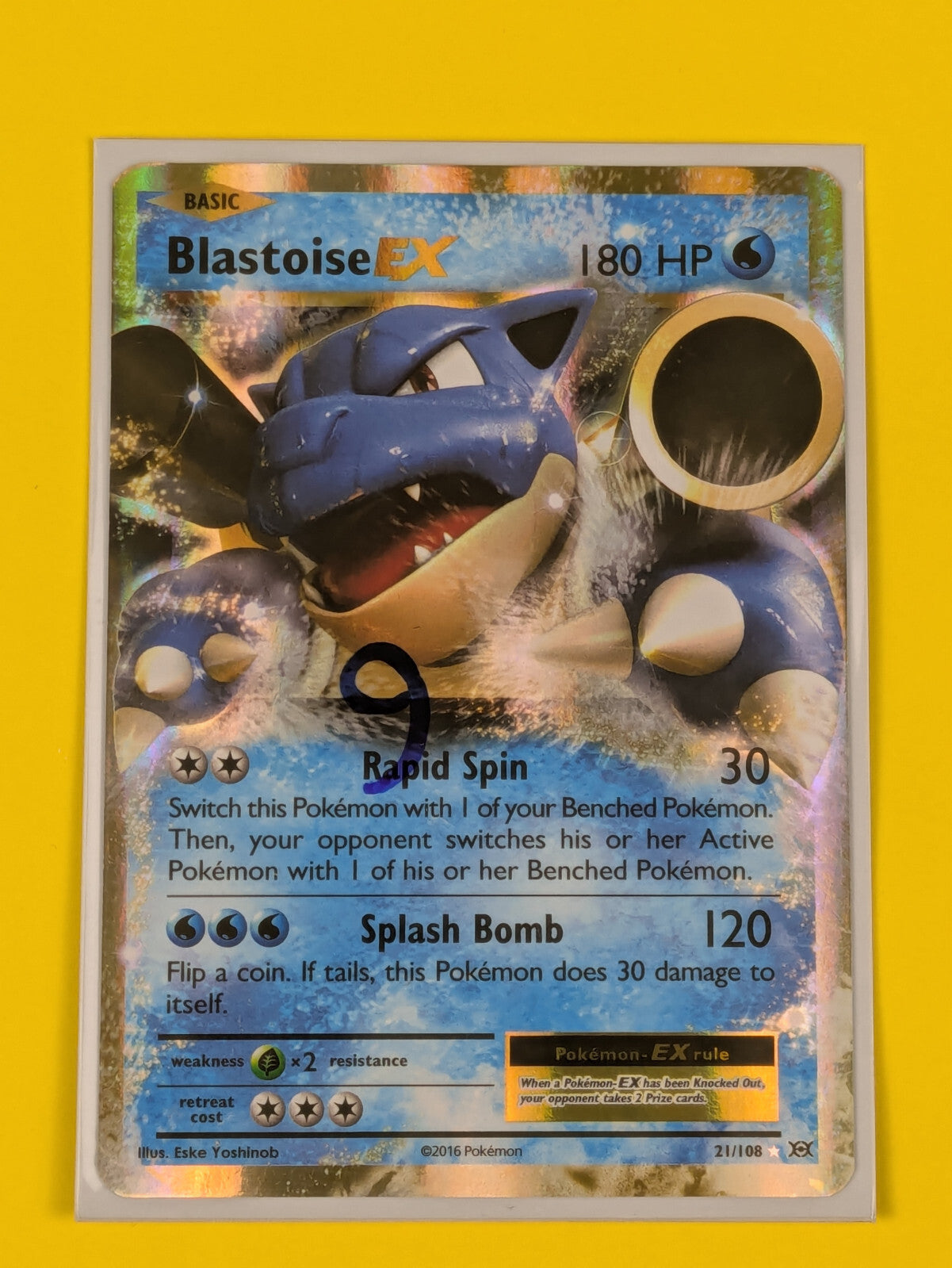 Blastoise EX - 21/108 - Ultra Rare Evolutions - Pokemon Card - NM