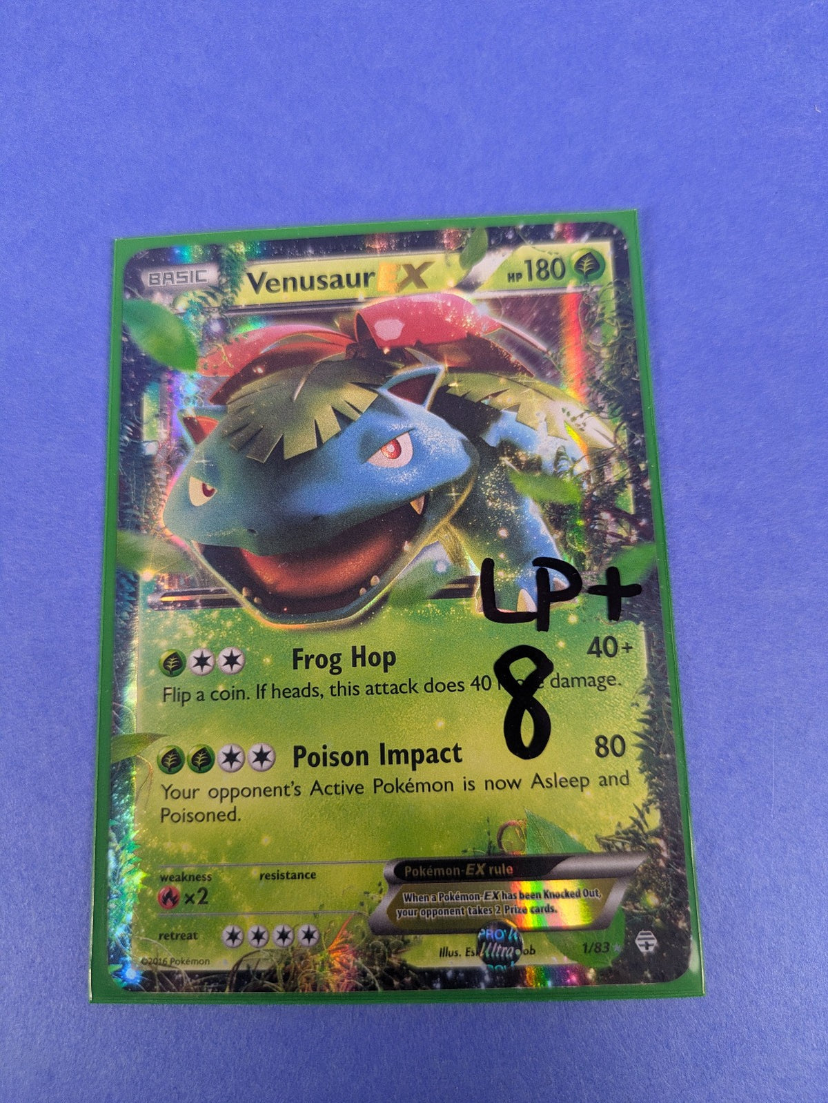 Venusaur EX - 1/83 - Rare Holo EX Generations - Pokemon Card - LP