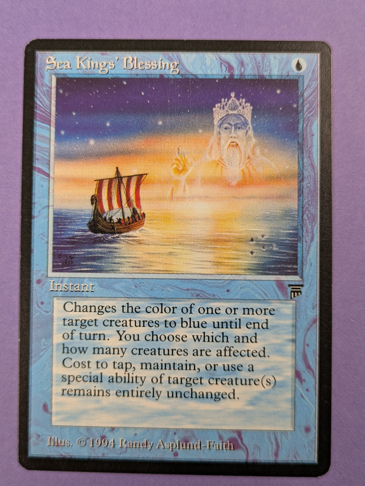 MTG Magic the Gathering: Legends: Sea Kings' Blessing Uncommon - NM
