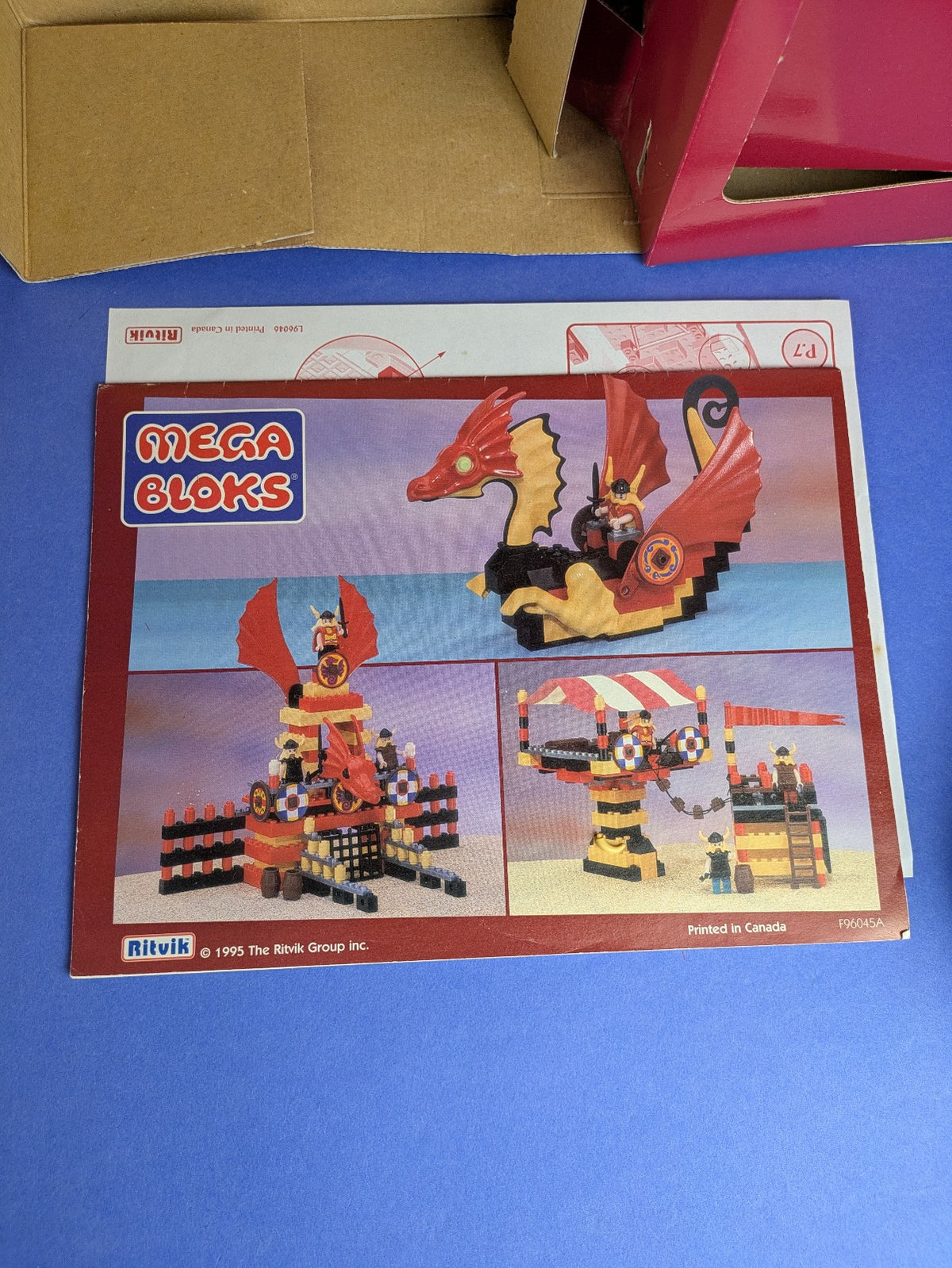 MEGA BLOKS Legend Viking Ship 9604 Complete Pre-Owned