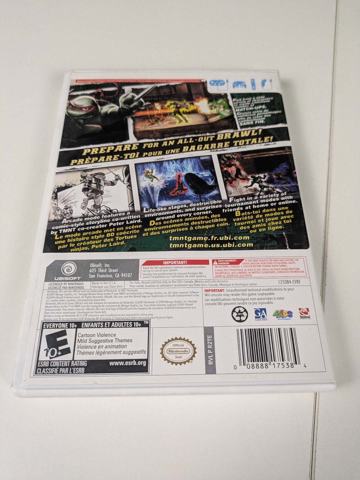 Teenage Mutant Ninja Turtles: Smash-Up (Nintendo Wii, 2009) CIB