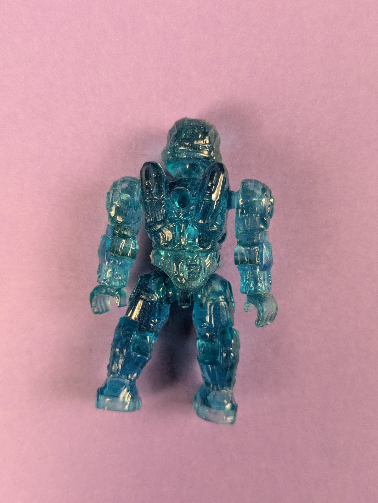 HALO Mega Bloks UNSC Active Camo Spartan Recruit Blue Transluscent DPP70