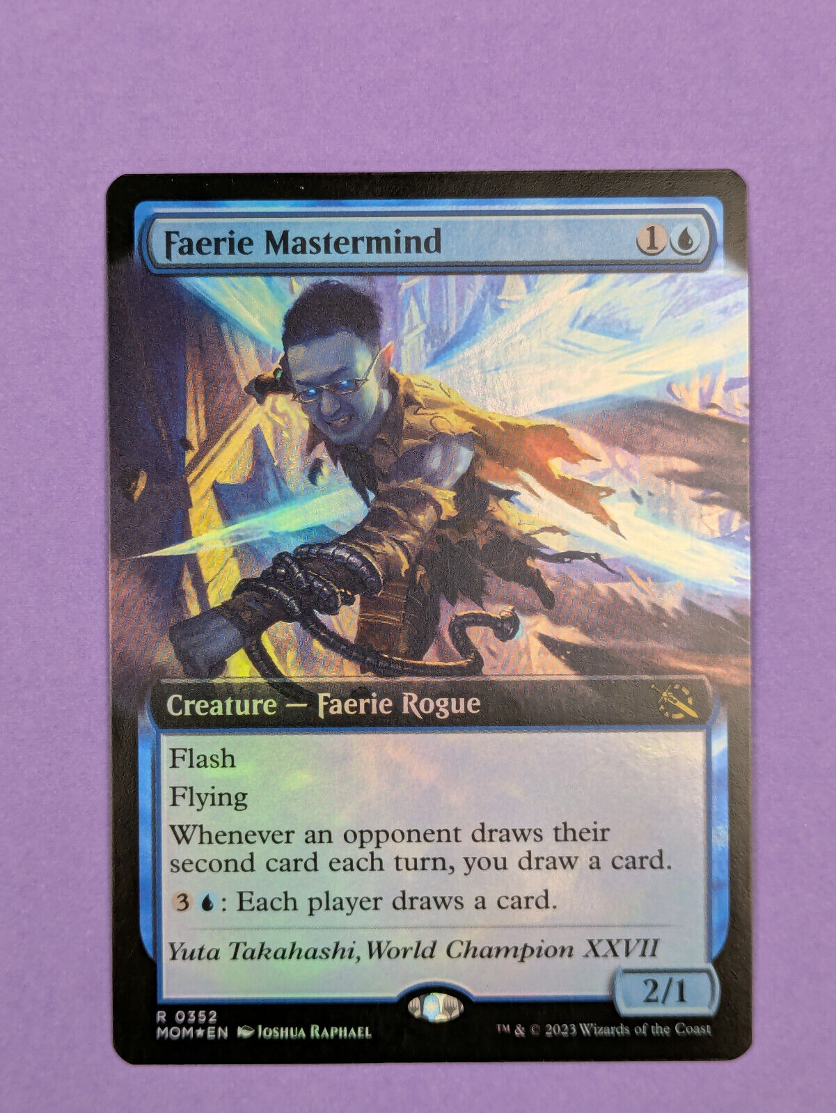 MTG Magic: March of the Machine: Faerie Mastermind (Foil) Rare #0352