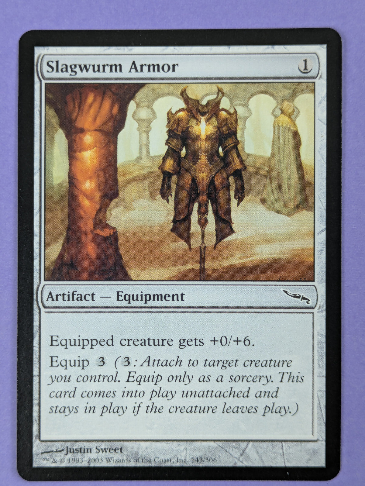 MTG Magic The Gathering: Mirrodin: Slagwurm Armor #243/306 Common - NM