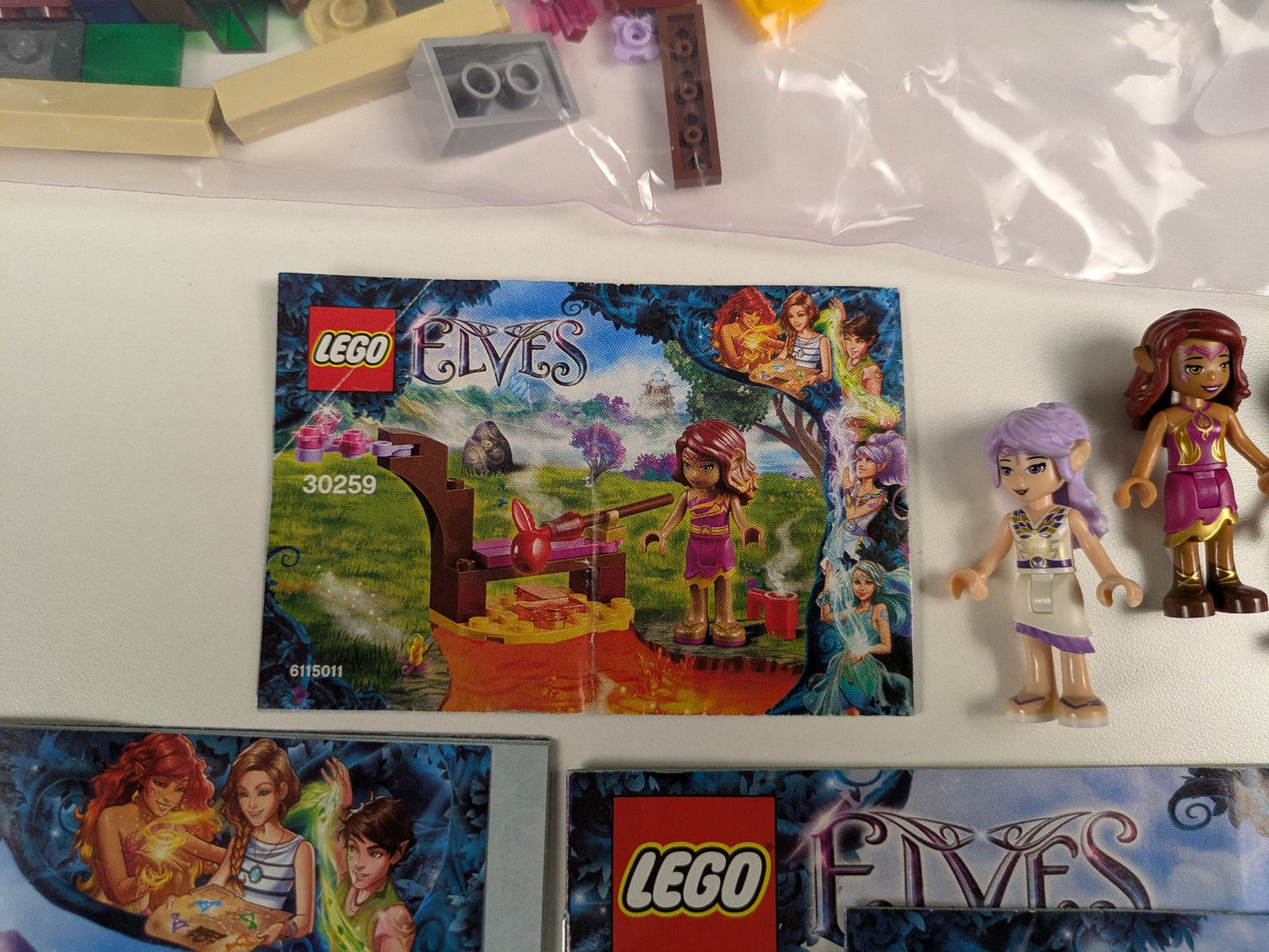 Lego Elves: Azari, Aira, & Farran 3 Sets 30259 41071 41076 - w/ Instructions