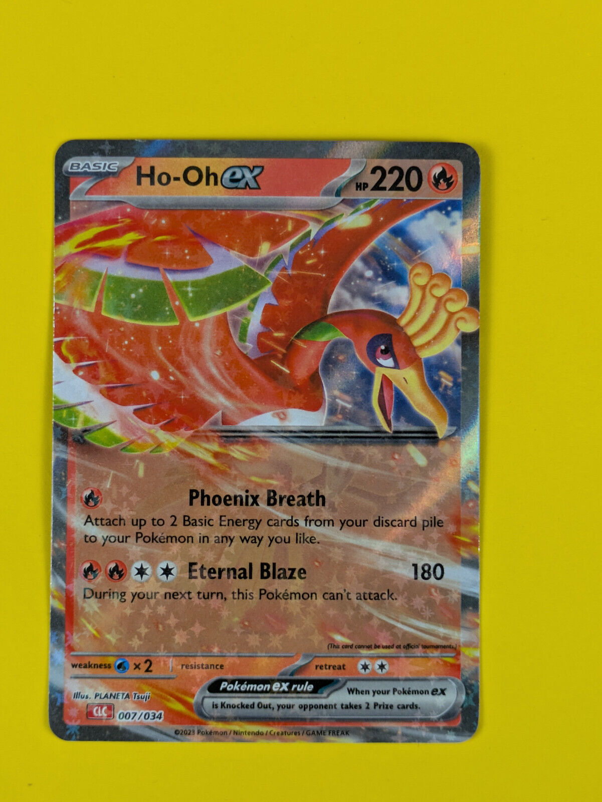 Ho-Oh ex - 007/034 - CLC Pokémon TCG Classic - Charizard - Pokemon - NM