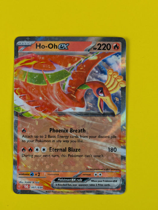 Ho-Oh ex - 007/034 - CLC Pokémon TCG Classic - Charizard - Pokemon - NM