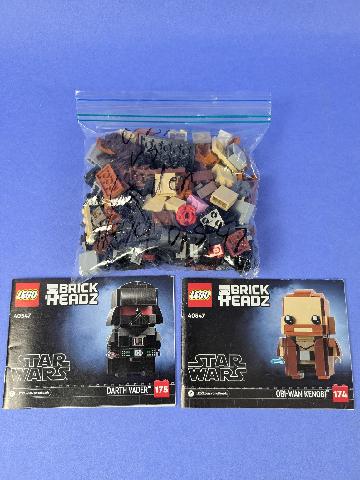 LEGO BrickHeadz Star Wars Obi-Wan Kenobi & Darth Vader 40547 Complete Pre-Owned