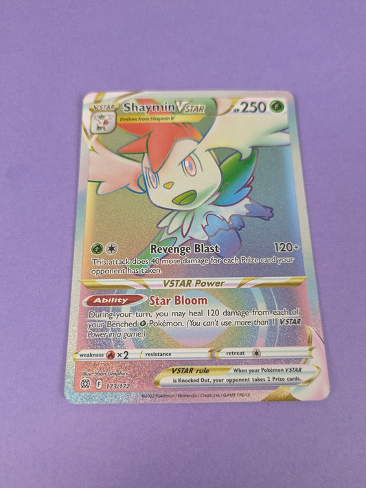 Shaymin VSTAR - 173/172 - Hyper Rare Brilliant Stars - Pokemon Card - NM