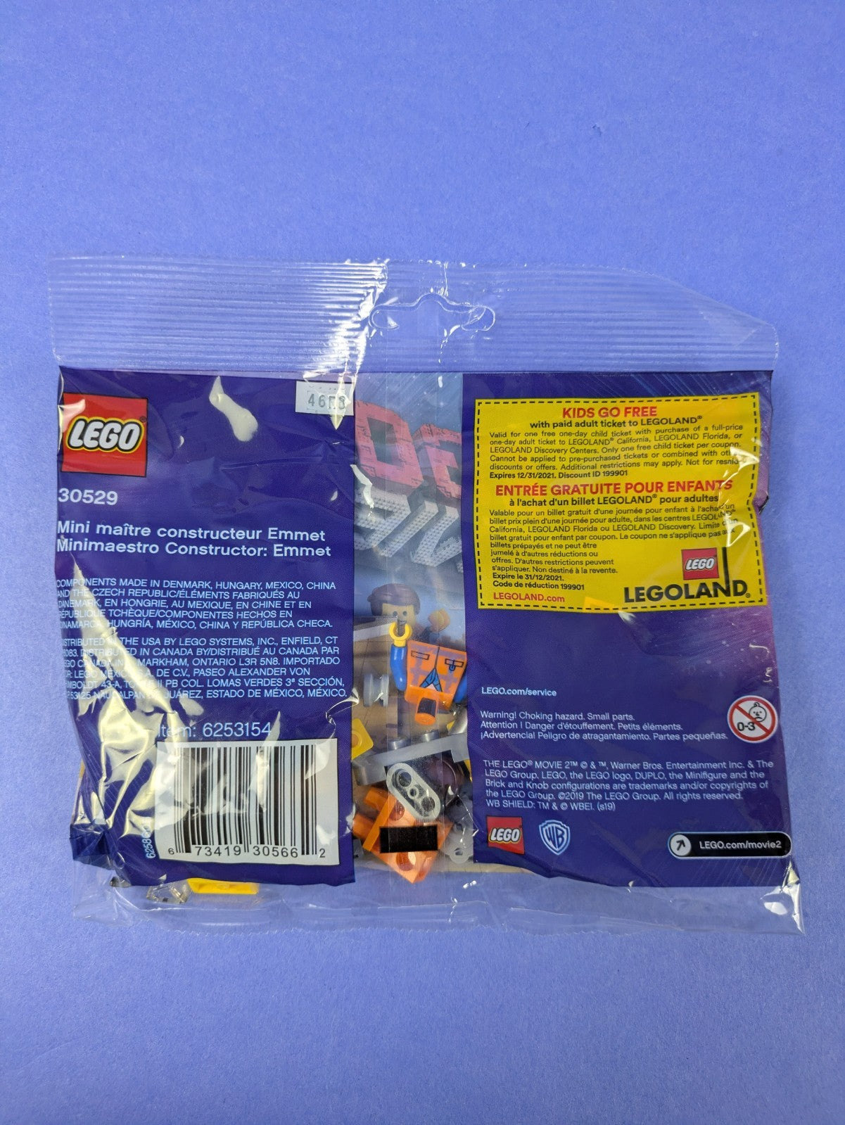 LEGO The LEGO Movie 2 Mini Master-Building Emmet Polybag 30529