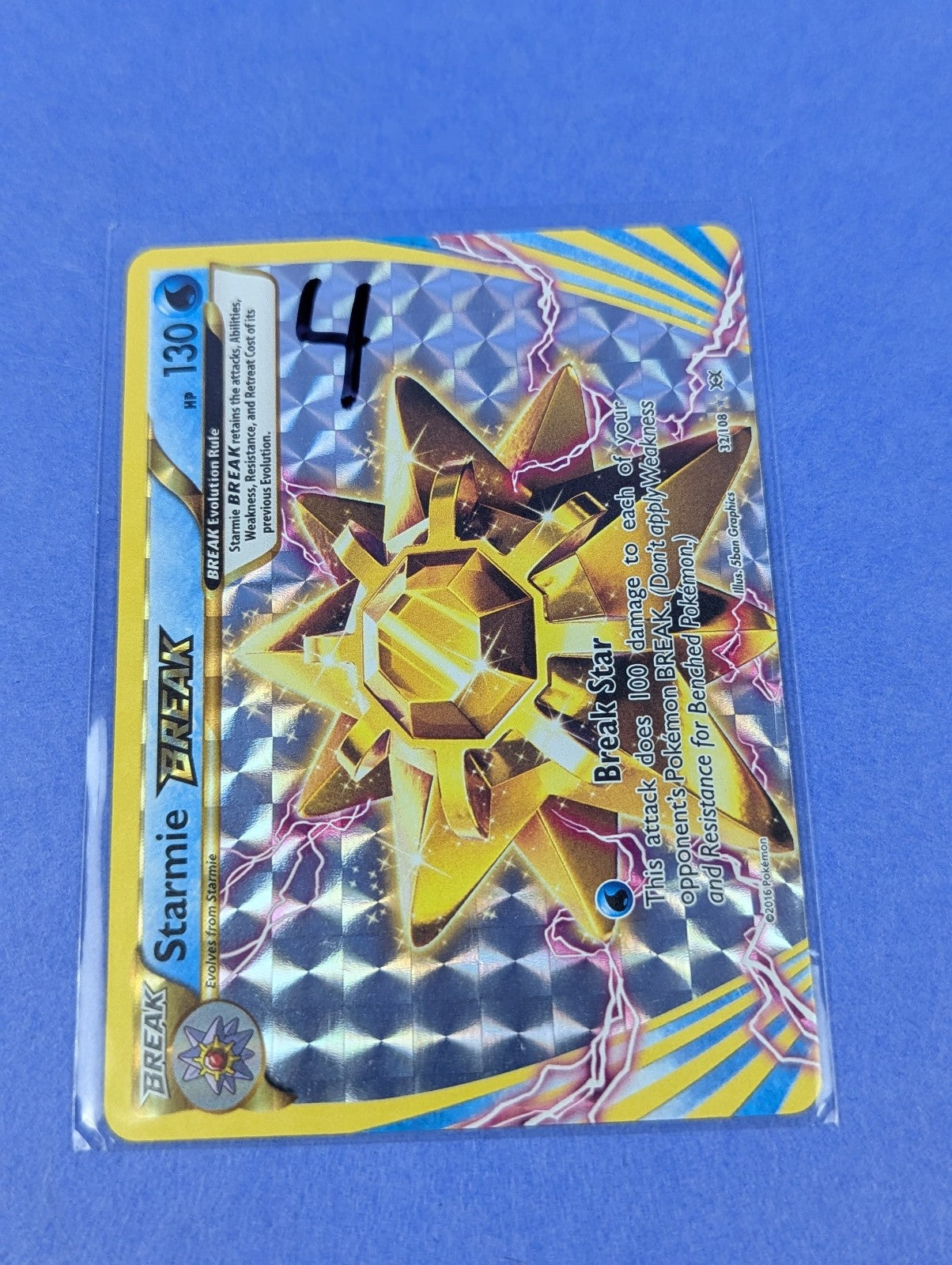 Starmie BREAK - 32/108 - Rare BREAK Evolutions - Pokemon Card - NM