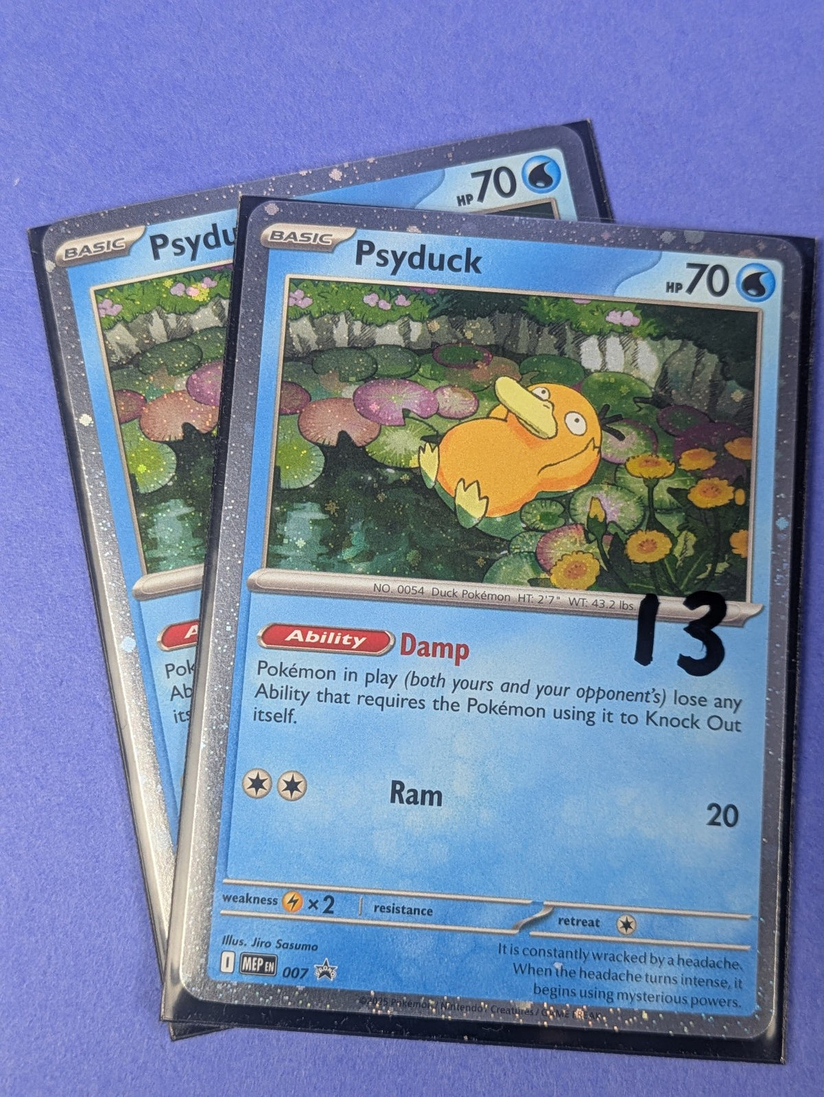Psyduck - MEP007 - Cosmos Holo Promo Mega Evolution Promos - Pokemon - NM