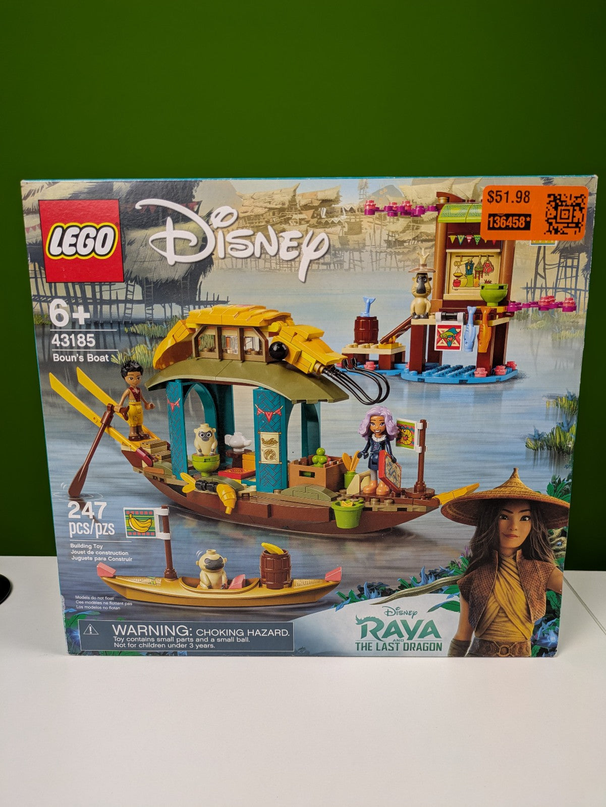 Lego Disney: Raya and the Last Dragon: Boun's Boat Set 43185 BRAND NEW