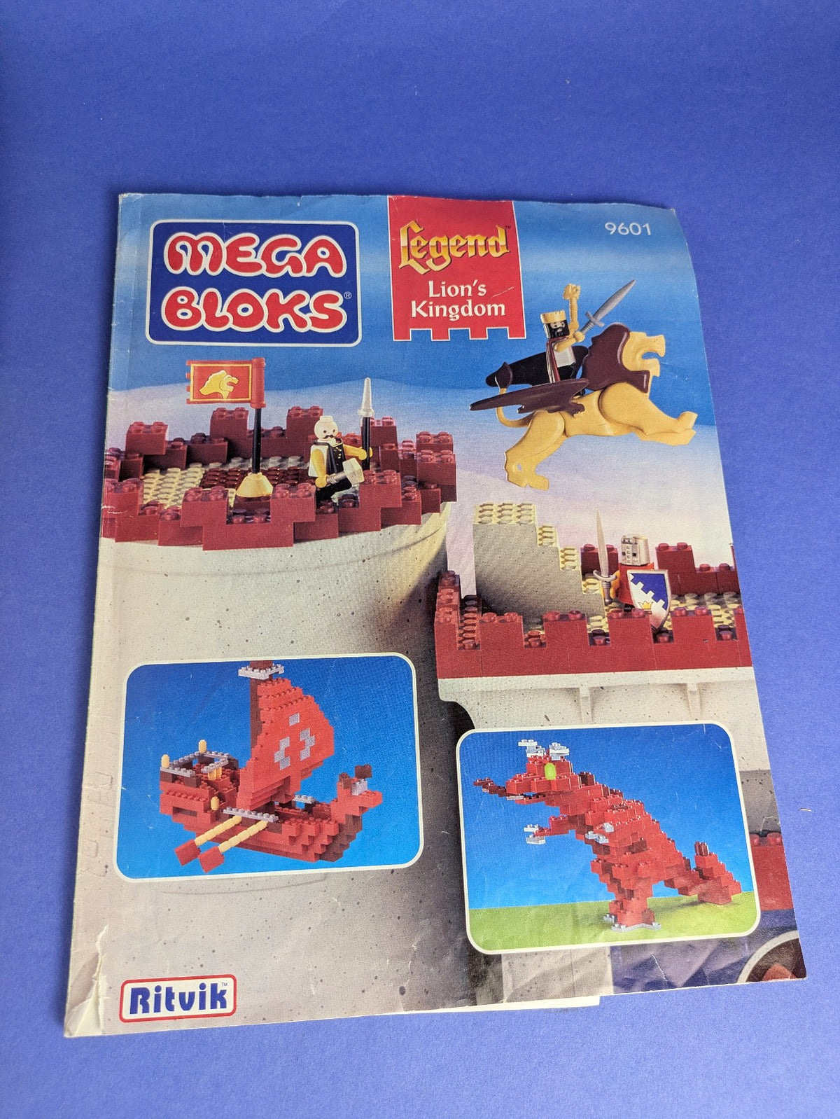 MEGA BLOKS Legend Lion's Kingdom 9601 Complete Pre-Owned