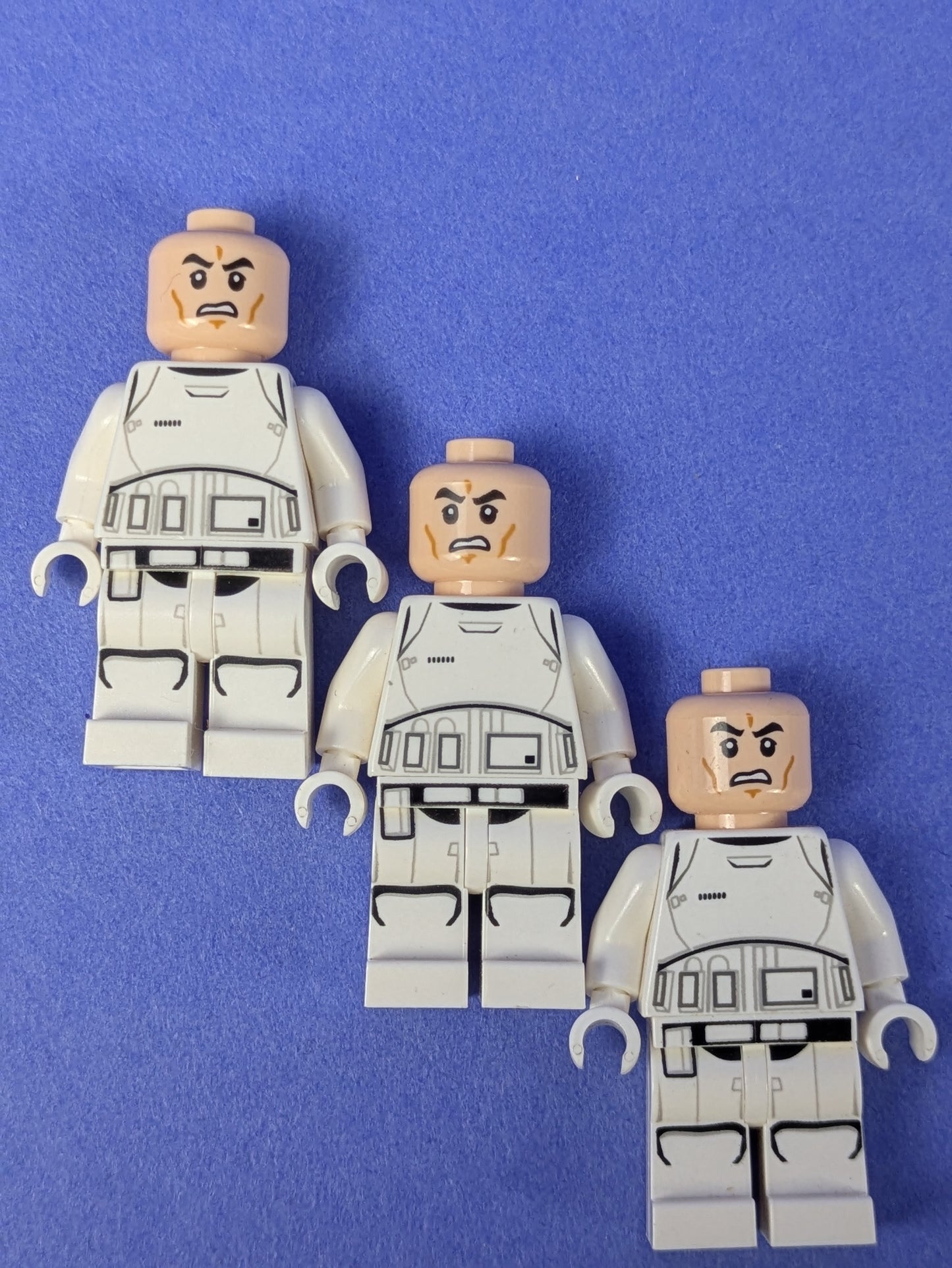 Lego Star Wars: First Order Stormtrooper (Rounded Mouth Pattern) sw0667 (x3)