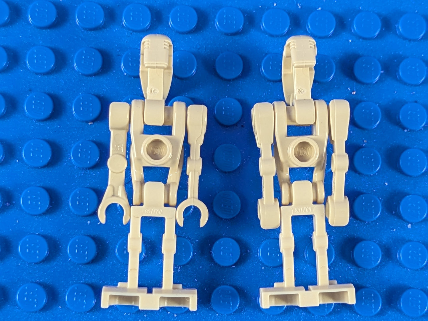Lego Star Wars: Battle Droid - Tan Angled Arms (2X) sw0001b Set 30004 75037 7141