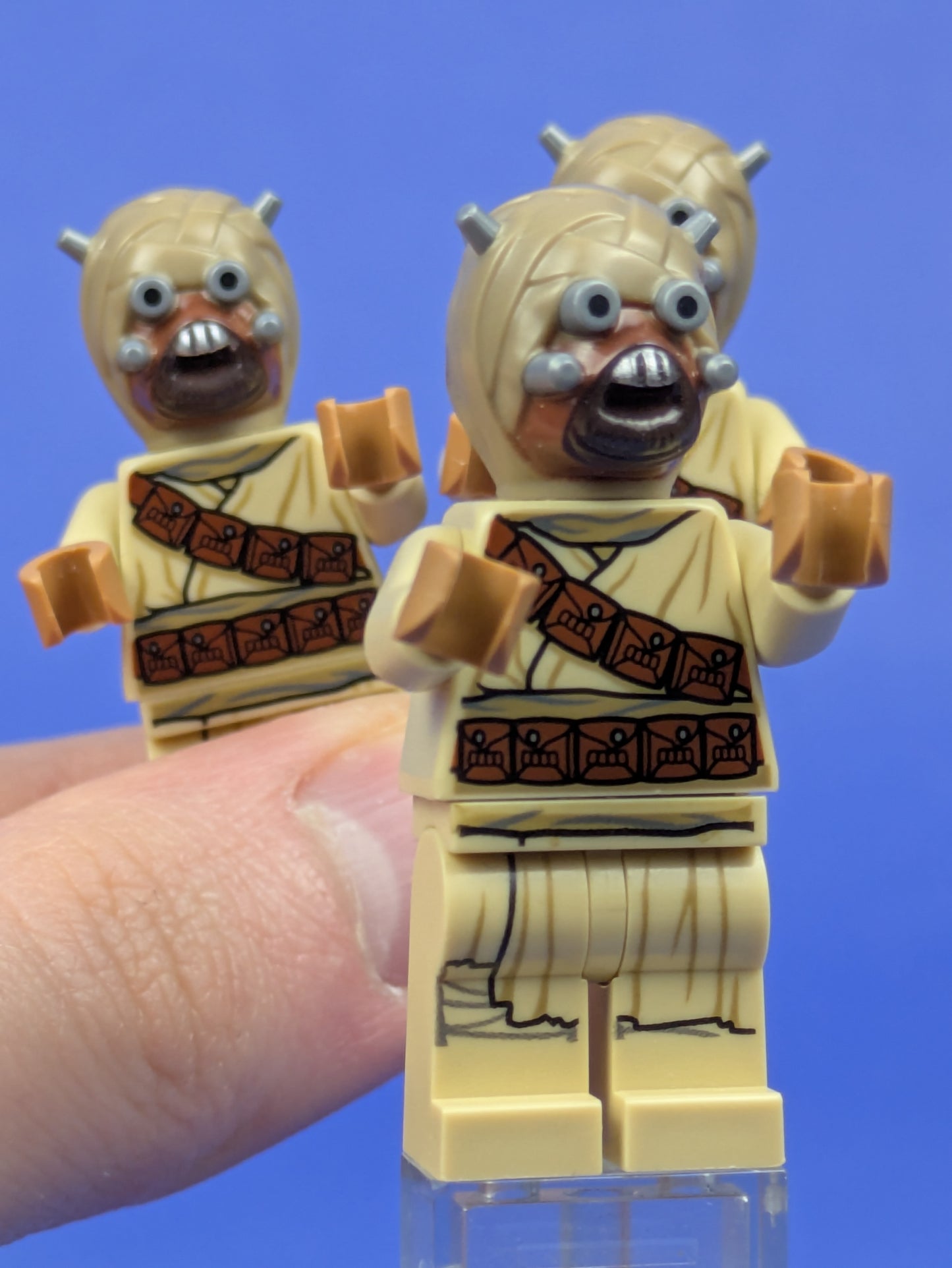 LEGO Star Wars Tusken Raider - Dark Tan Head with Spikes sw1074 75265