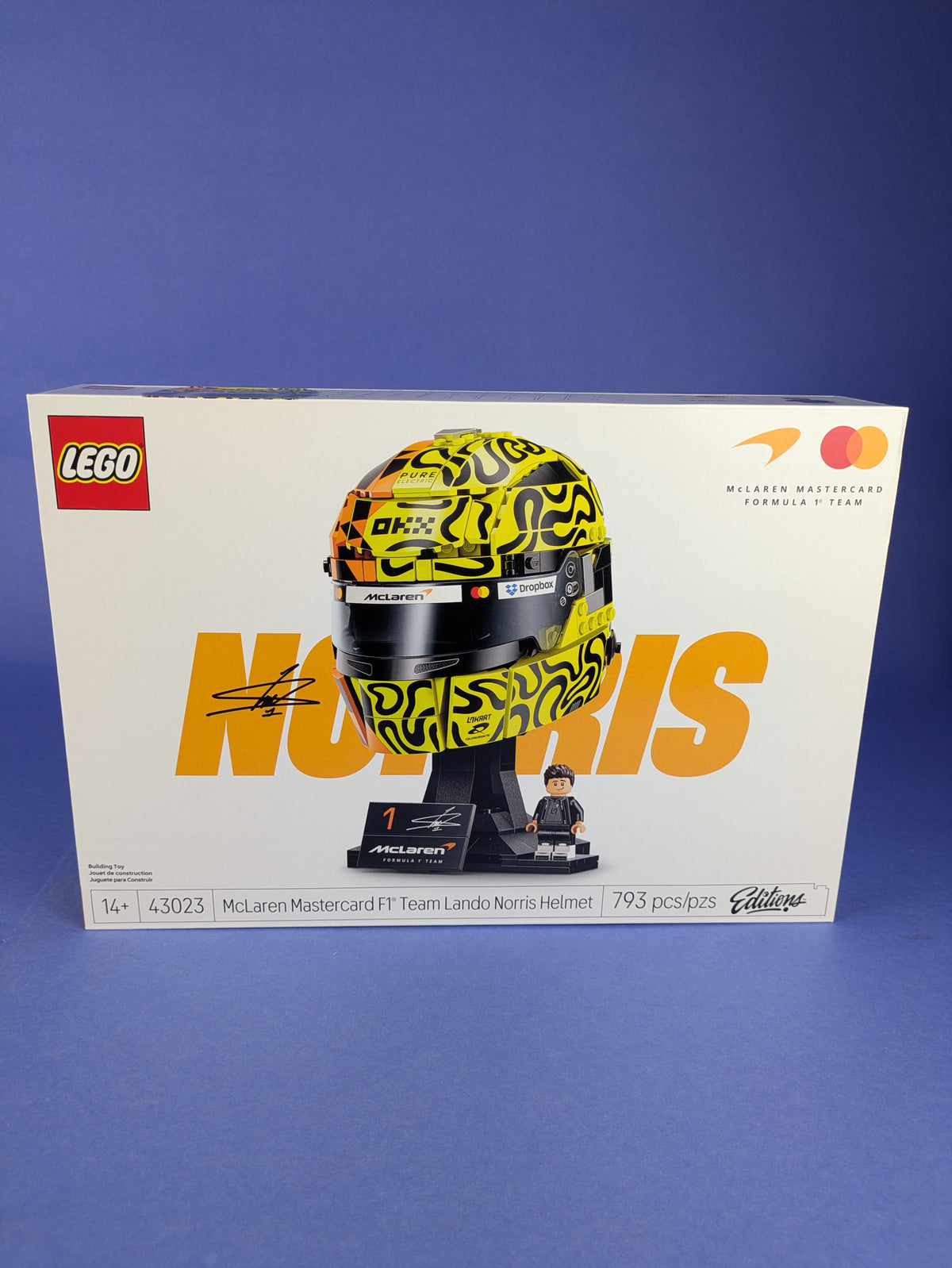 LEGO Editions McLaren Mastercard F1 Team Lando Norris Helmet 43023