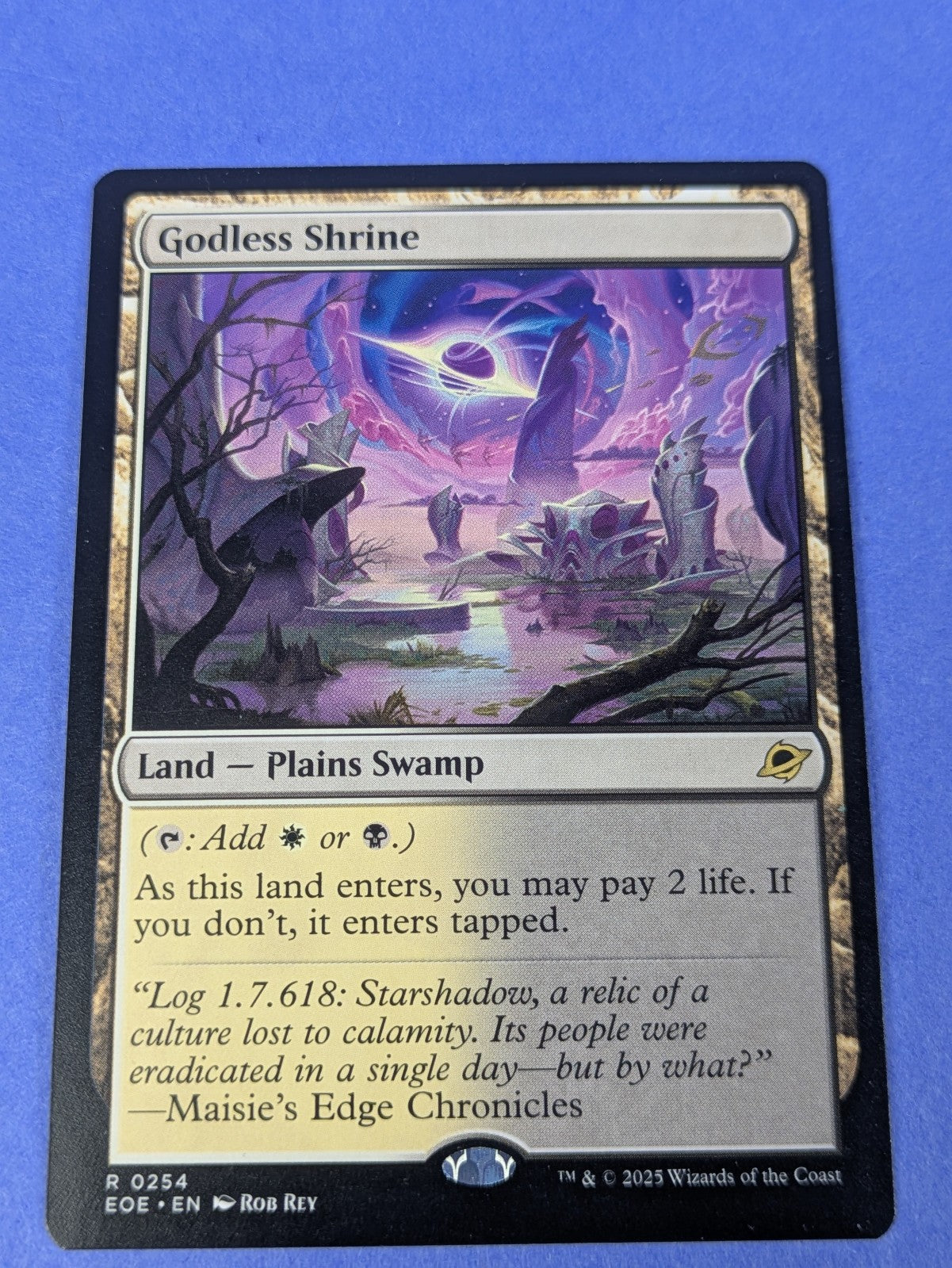 MTG Magic: Edge of Eternities: Godless Shrine #0254 Rare - NM