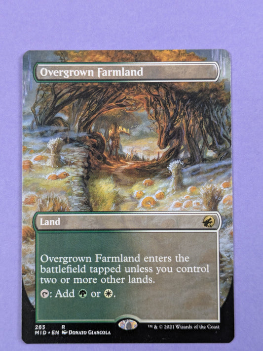 MTG Magic: Innistrad: Midnight Hunt: Overgrown Farmland Rare #283 - NM