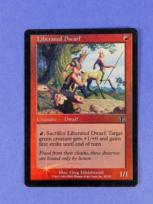 MTG Magic the Gathering: Judgment: Liberated Dwarf Foil #95/143 Common - LP