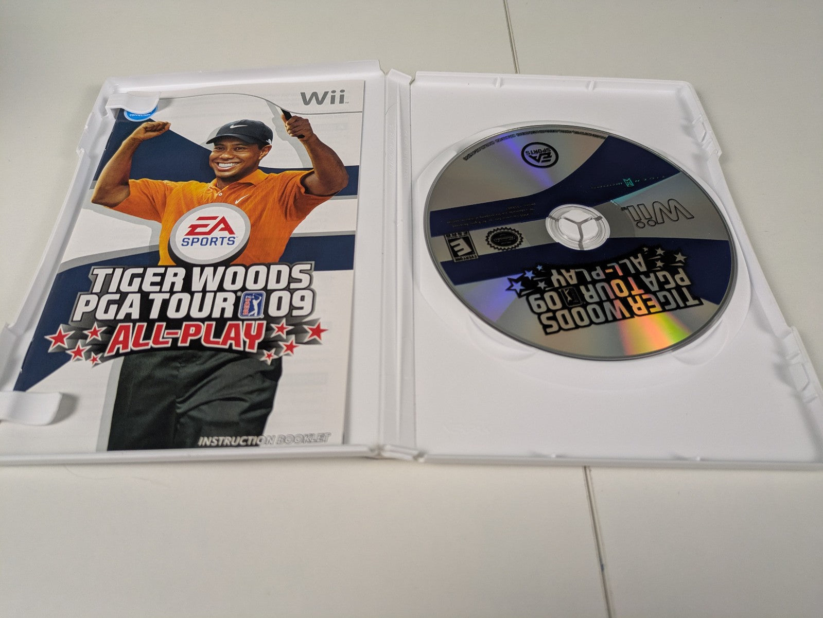 Tiger Woods PGA Tour 09 All-Play (Nintendo Wii, 2008) CIB