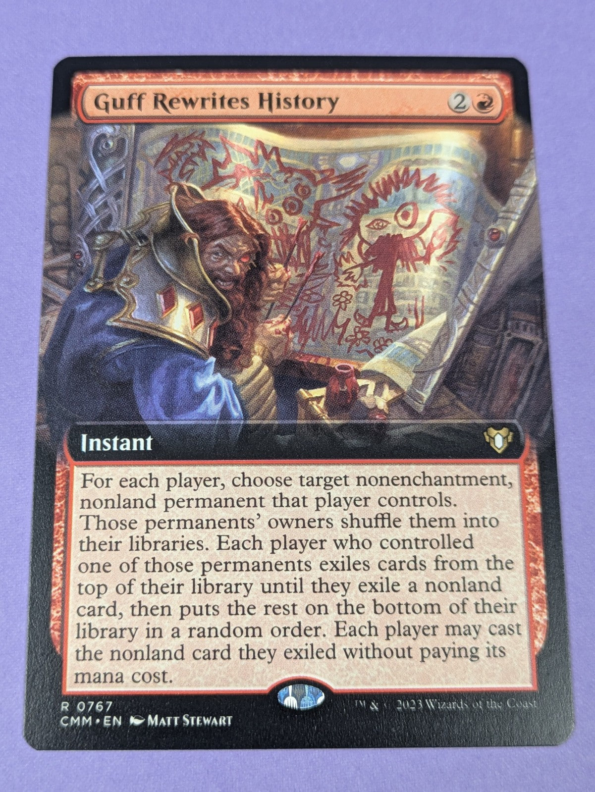 MTG Magic: Commander Masters: Guff Rewrites History #0767 Rare - NM
