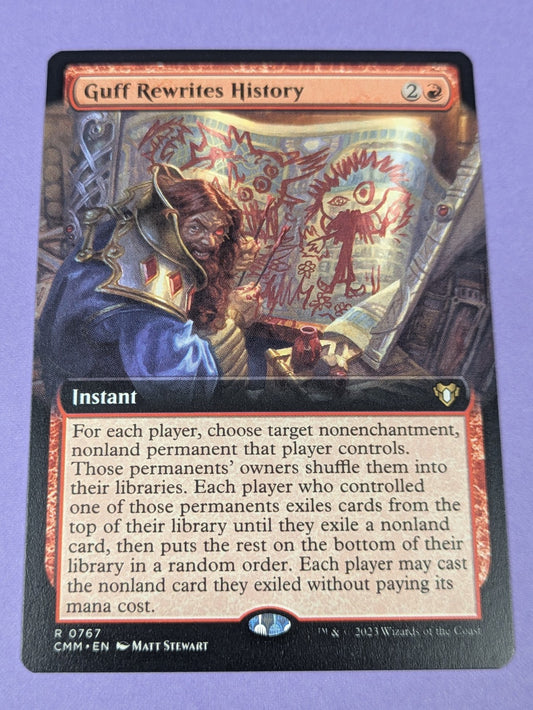 MTG Magic: Commander Masters: Guff Rewrites History #0767 Rare - NM