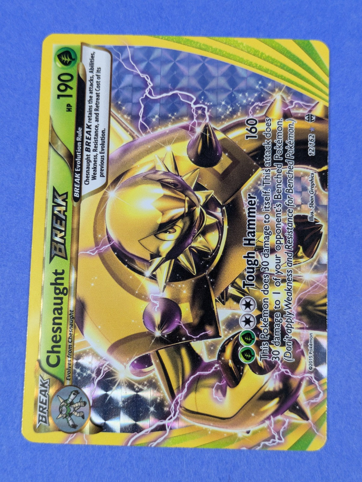 Chesnaught BREAK - 12/162 - Break Rare BREAKthrough - Pokemon Card - LP