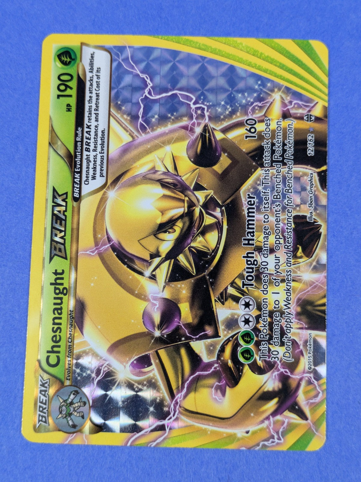 Chesnaught BREAK - 12/162 - Break Rare BREAKthrough - Pokemon Card - LP