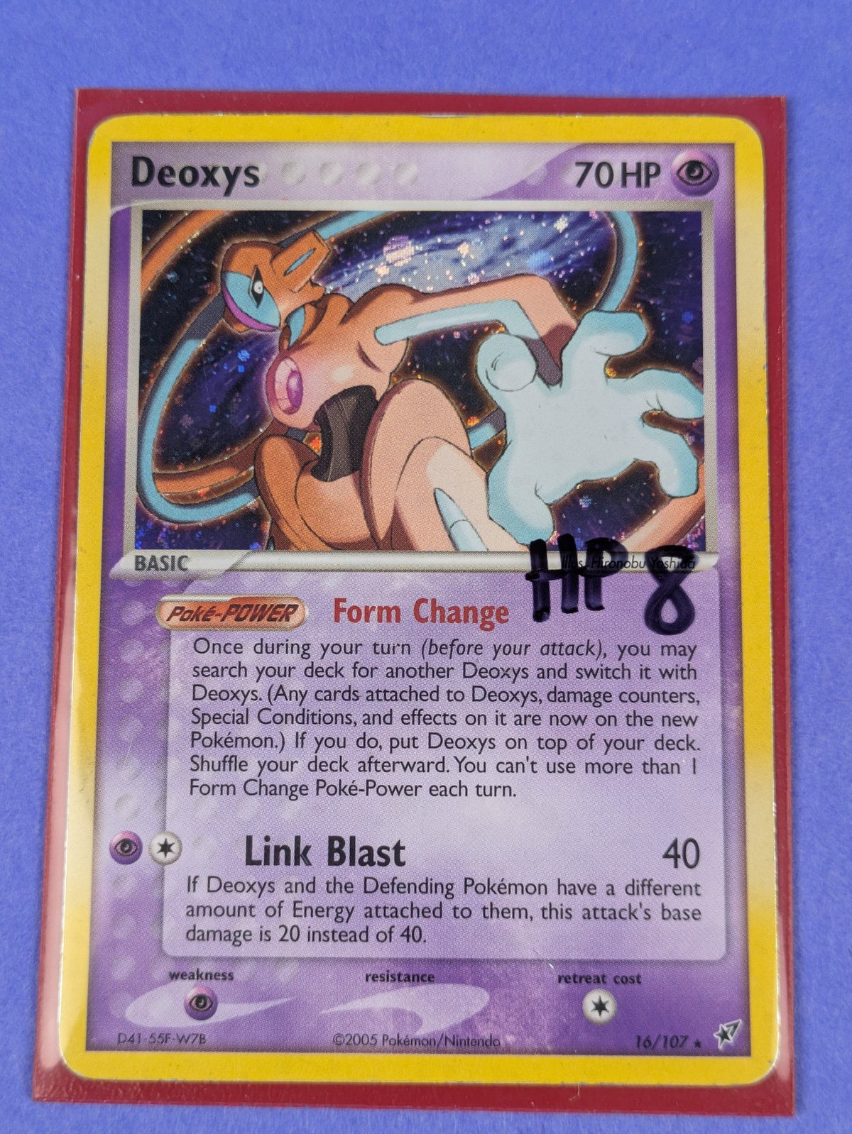 Deoxys (Normal) - 16/107 - Holo Rare Theme Deck Exclusive - Pokemon Card - HP