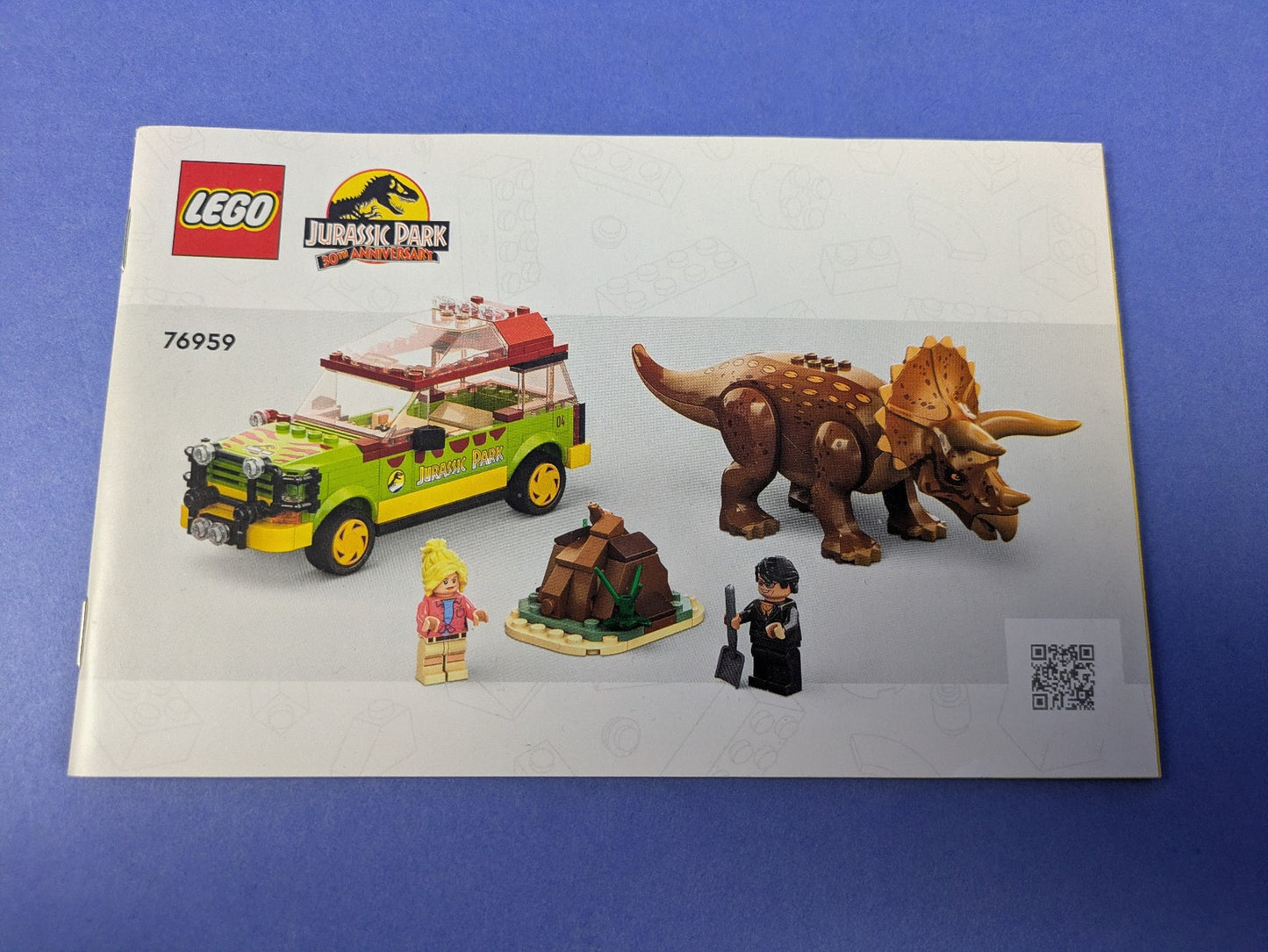 LEGO Jurassic World Triceratops Research 76959 Complete Set Pre-Owned