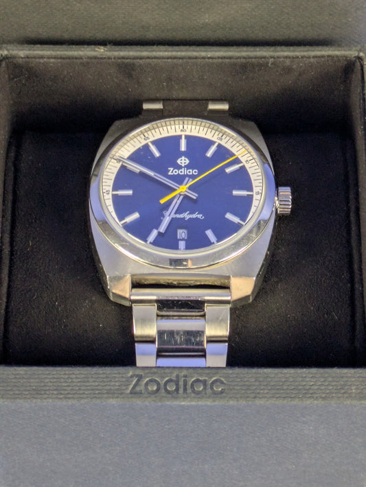 ZODIAC Grandhydra Quartz ZO9950 Stainless Steel Men's Watch with Box