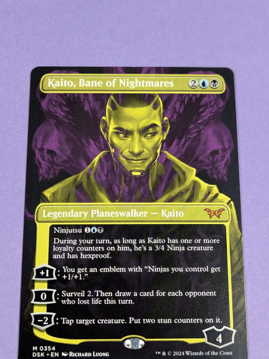 MTG: Duskmourn: Kaito, Bane of Nightmares #0354 Mythic Borderless - NM