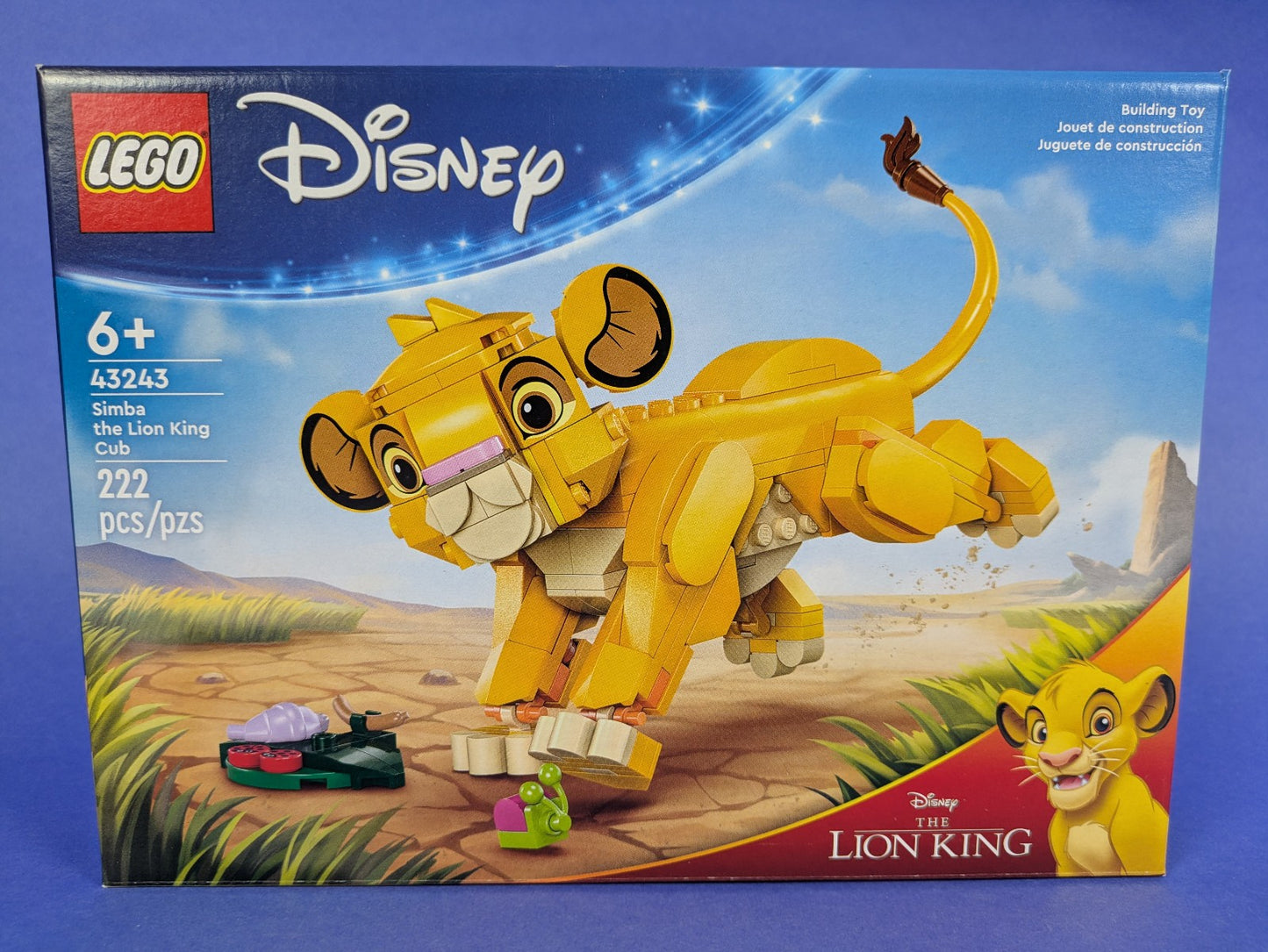 Lego Disney: The Lion King: Simba the Lion King Cub Set 43243 BRAND NEW