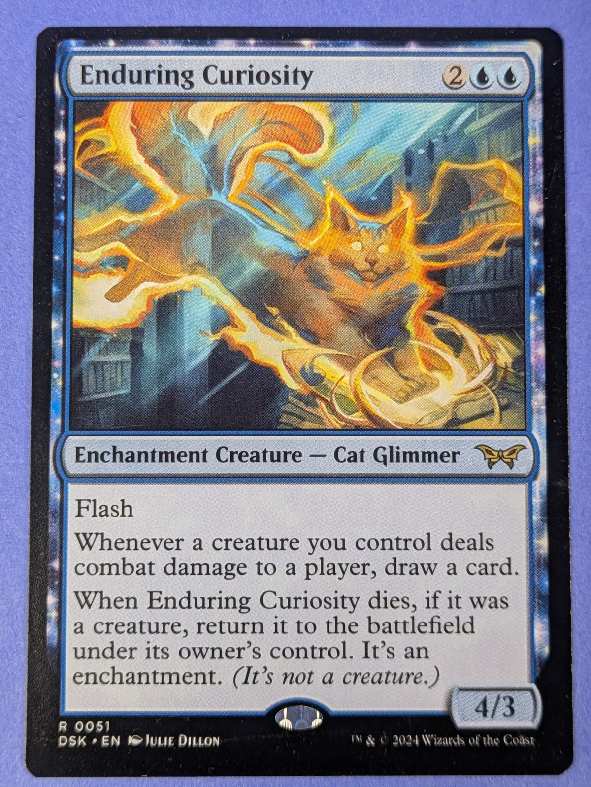MTG Magic: Duskmourn: House of Horror: Enduring Curiosity #0051 Rare - NM