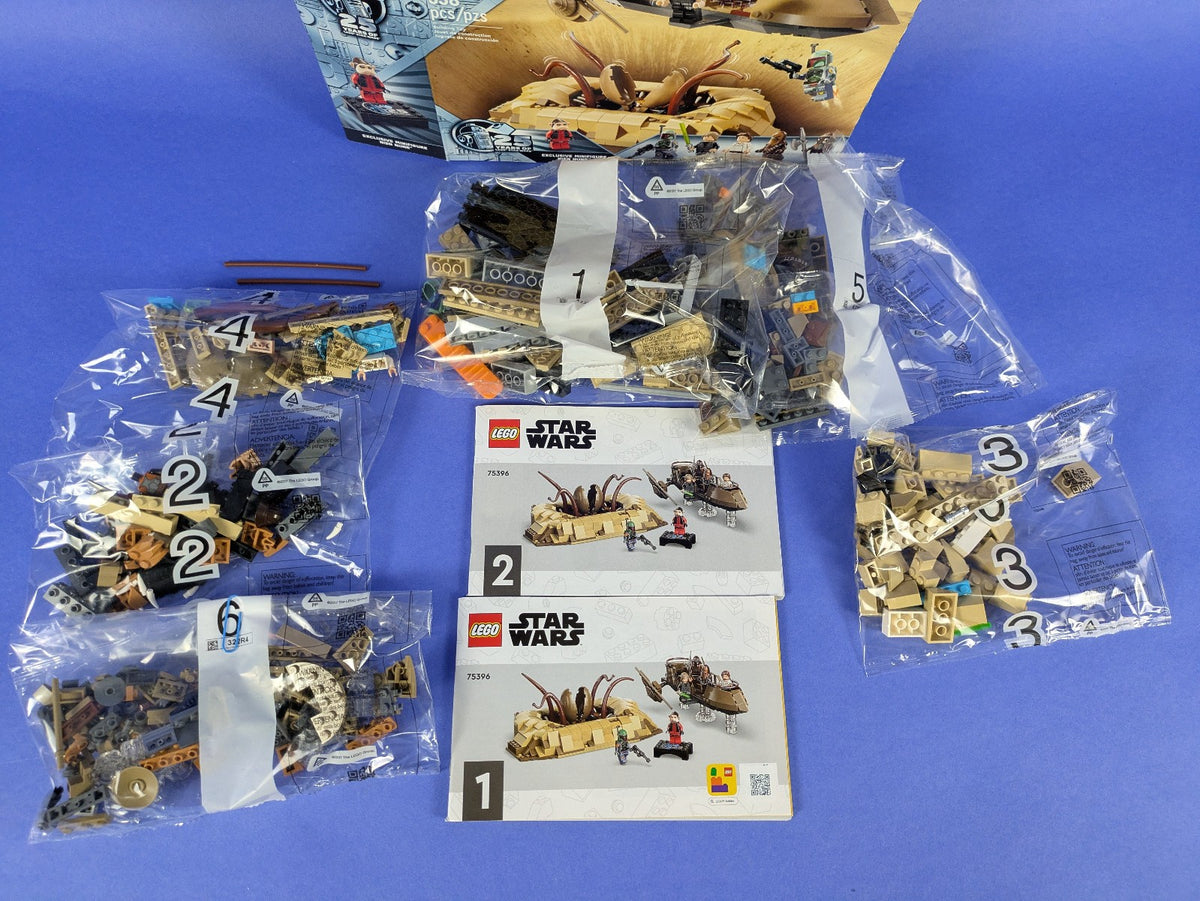 Lego Star Wars: Desert Skiff & Sarlacc Pit Set 75396 - Incomplete Set