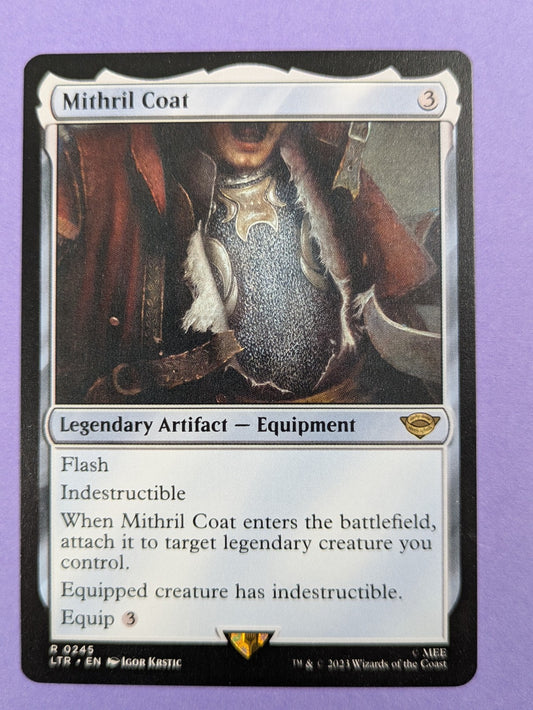 MTG Magic: The Lord of the Rings: Mithril Coat #0245 Rare - NM