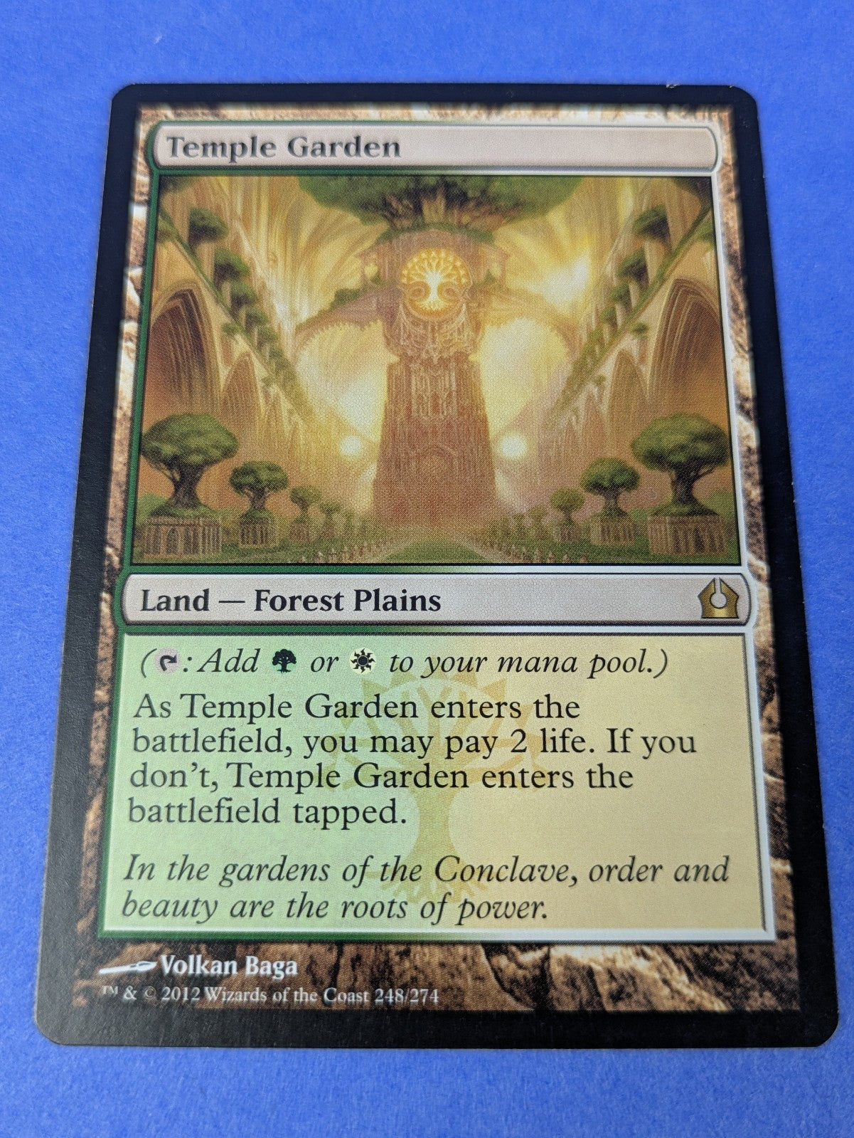 MTG Magic: Return to Ravnica: Temple Garden #248/274 Rare - NM