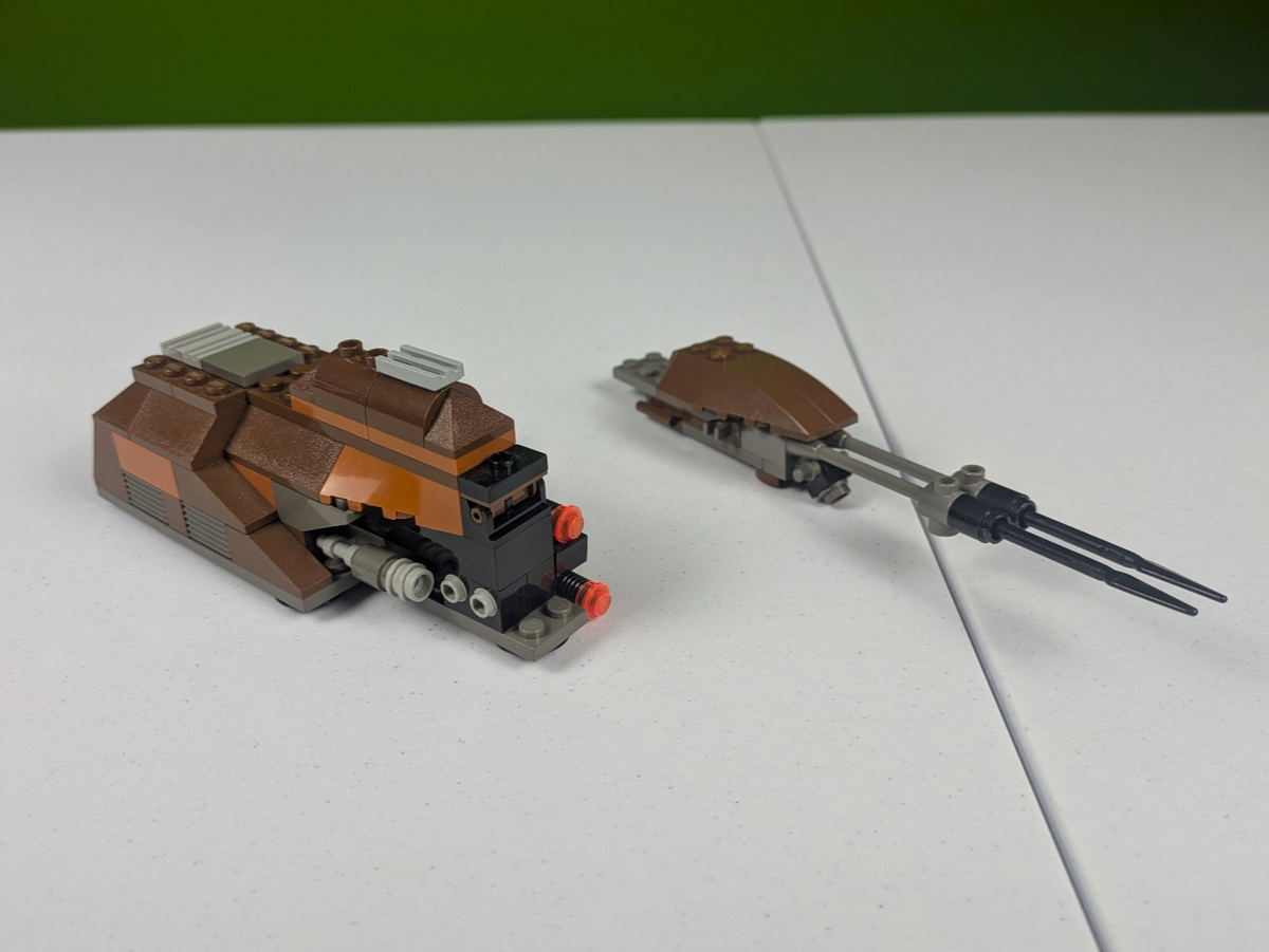 Mini Mtt LEGO Star Wars Trade Federation MTT - Mini 4491 + Speeder Bike (Incomp ...